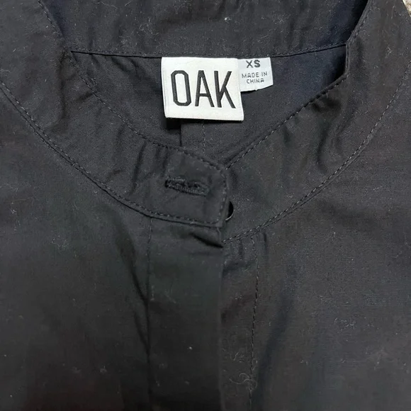 OAK Pleated button front tank blouse - Picture 4 of 8